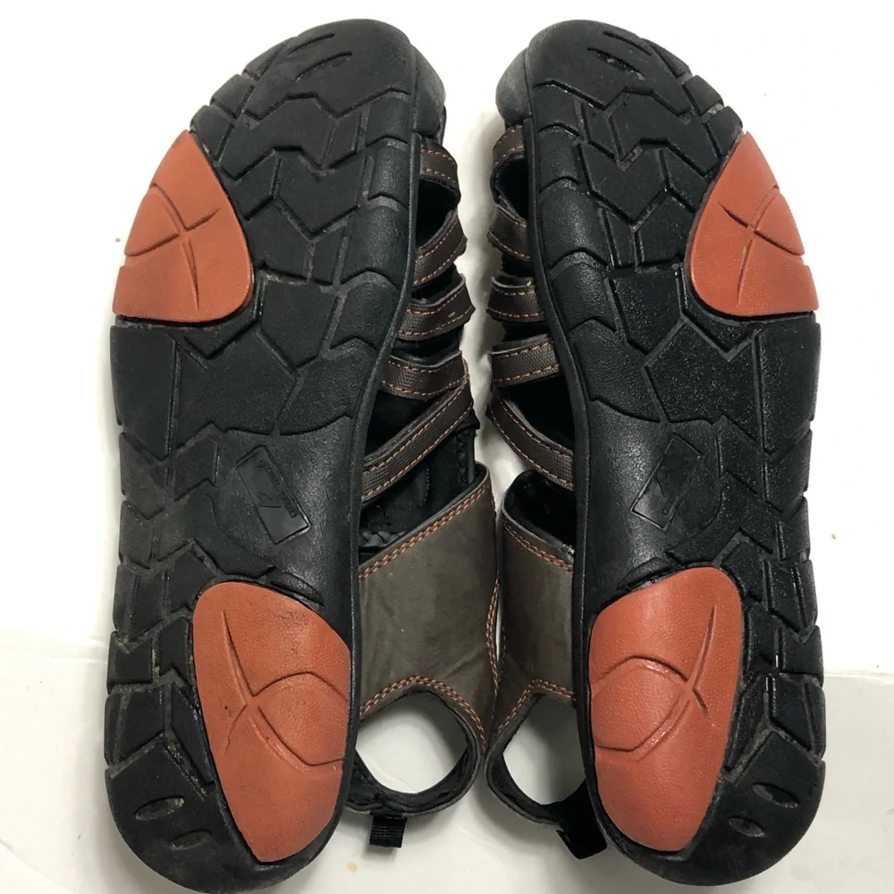 - Ozark Trail Fisherman Sandals closed toe  Men's rubber tip size 13